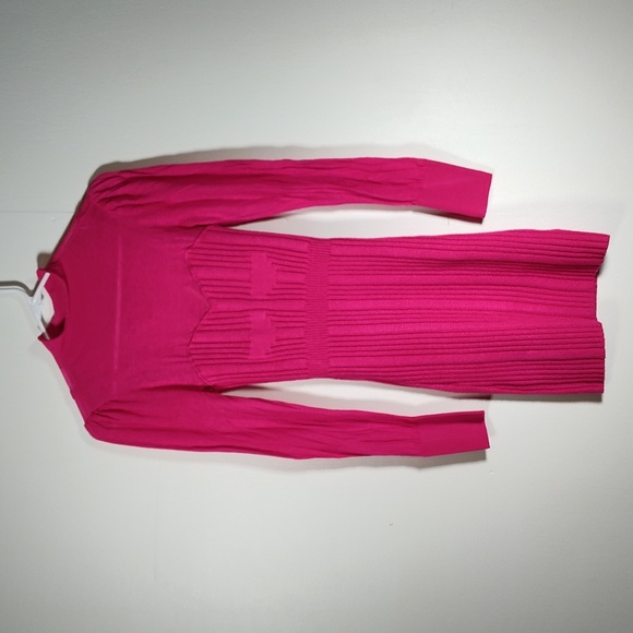 Anthropologie Pink Turtleneck Fitted Sweater Dress XS - Picture 5 of 14